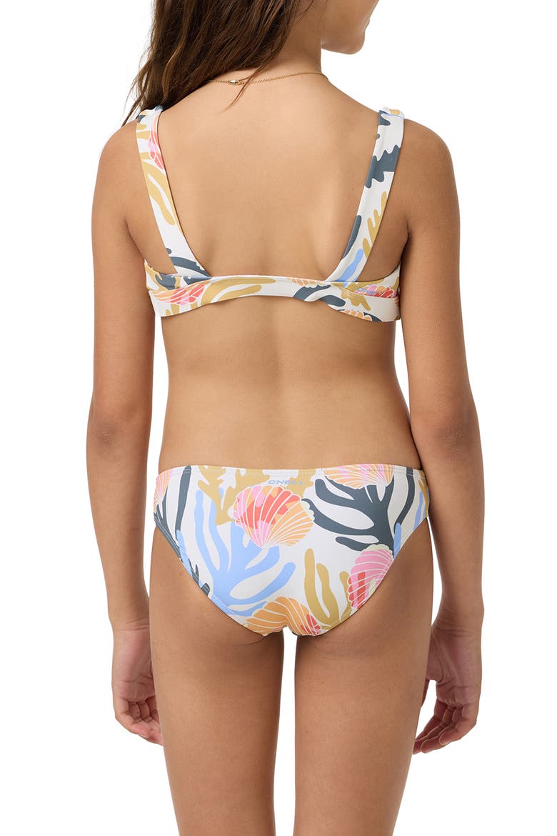 Kids' Cora Geo Two-Piece Swimsuit, Alternate, color, PINK MULTI COLORED
