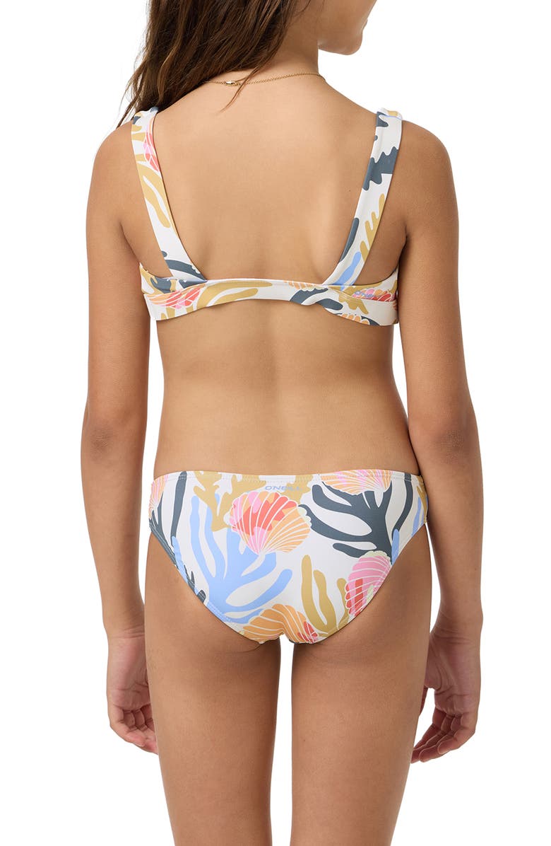 O'Neill Kids' Cora Geo Two-Piece Swimsuit, Alternate, color, Pink Multi Colored