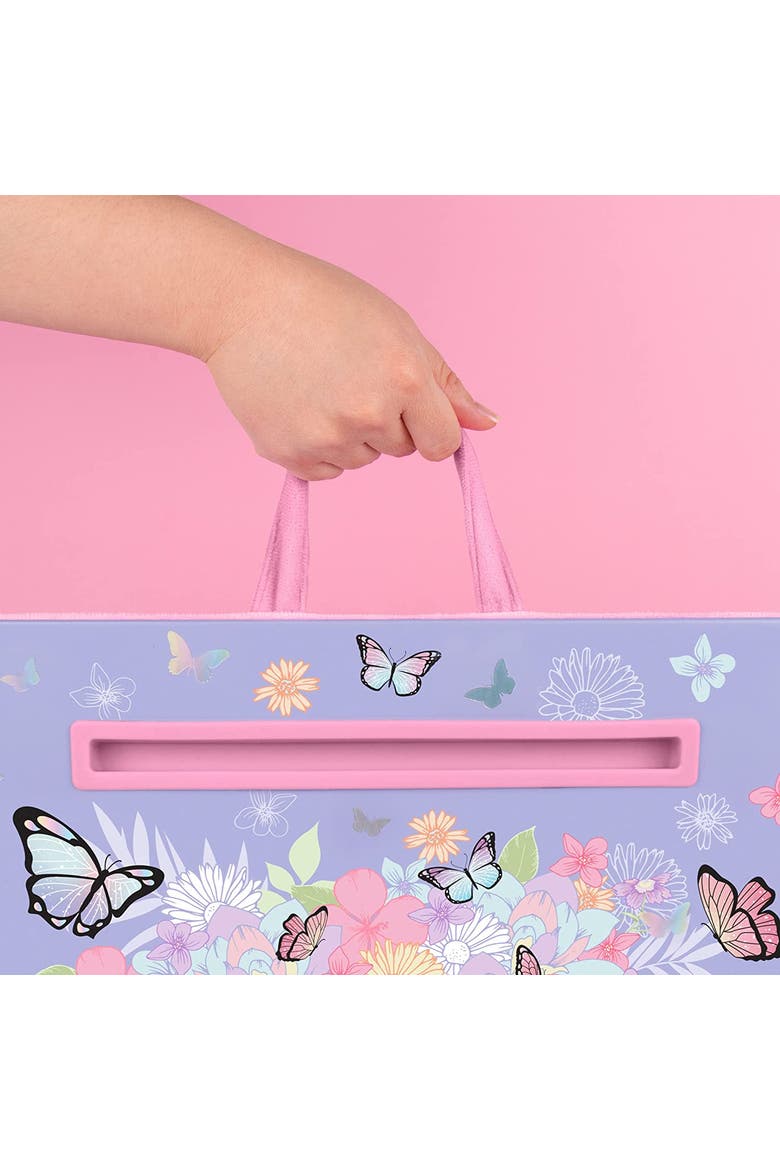 Butterfly Lap Desk Purple Pastels & Butterflies, Alternate, color, Multicolored