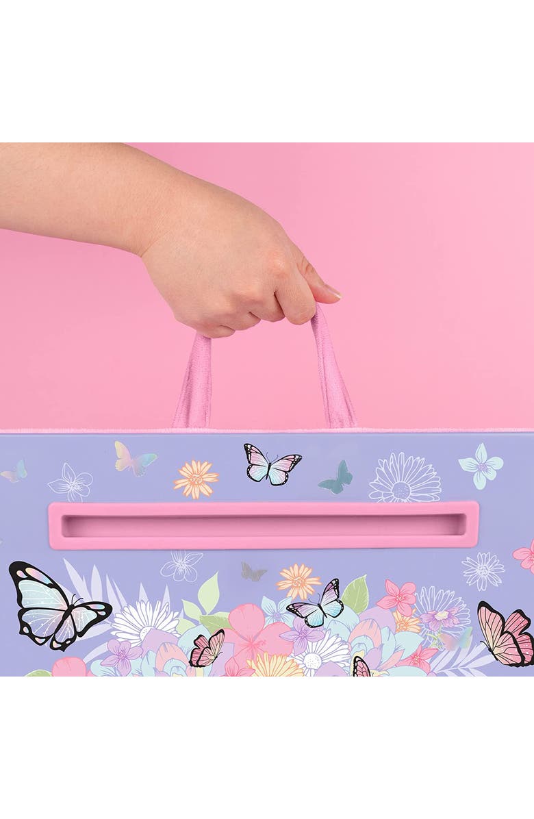 Three Cheers For Girls Butterfly Lap Desk Purple Pastels & Butterflies, Alternate, color, Multicolored
