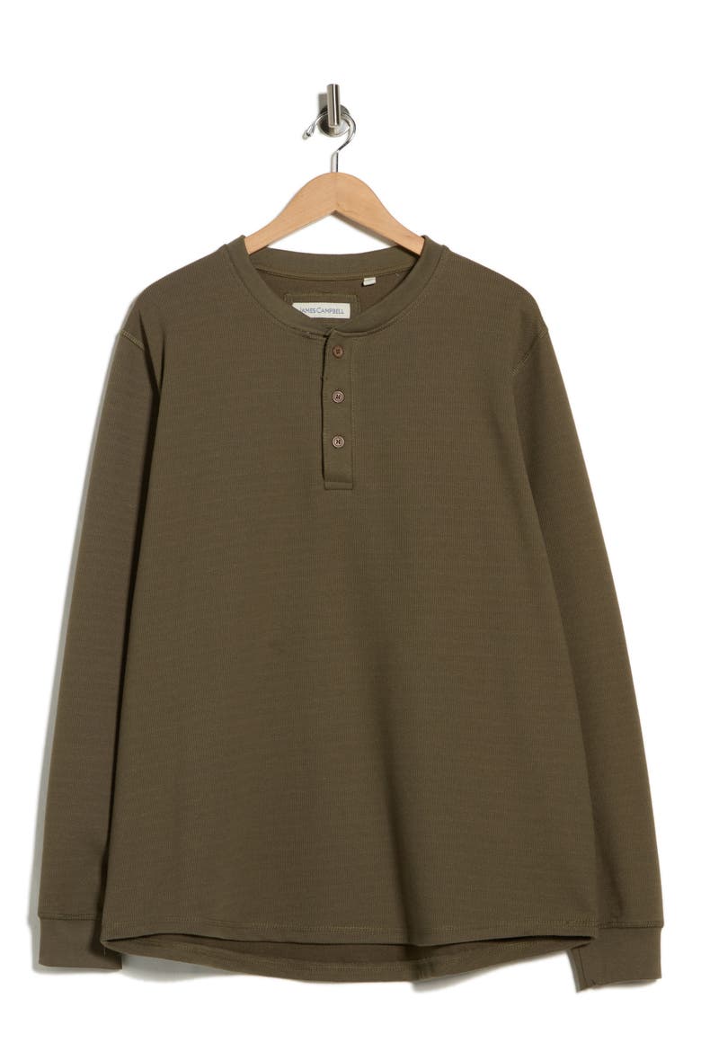 Farle Knit Henley, Main, color, OLIVE
