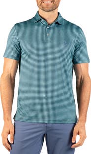 TailorByrd Square Geo Printed Performance Polo
