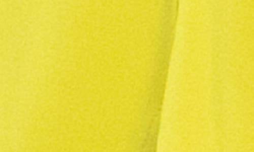 Nina Leonard Chiffon Ruffle Bolero In Chartreuse