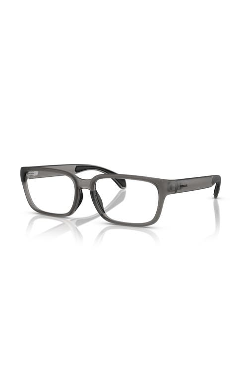 Moncler 55mm Rectangle Optical Glasses In Gray