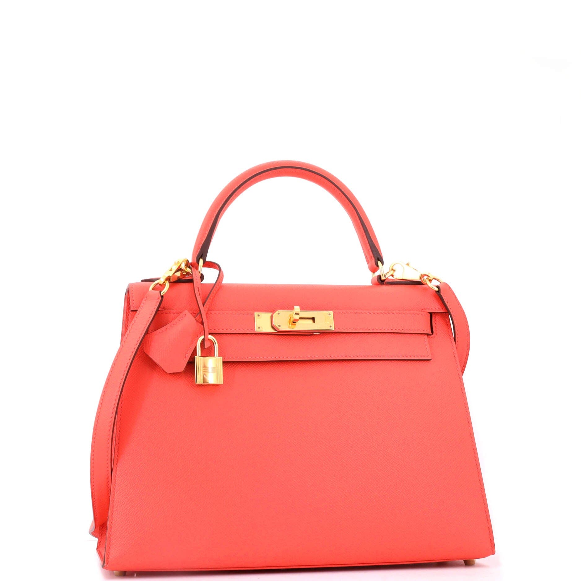 Kelly Handbag Red Epsom with Gold Hardware 28, Alternate, color, Red