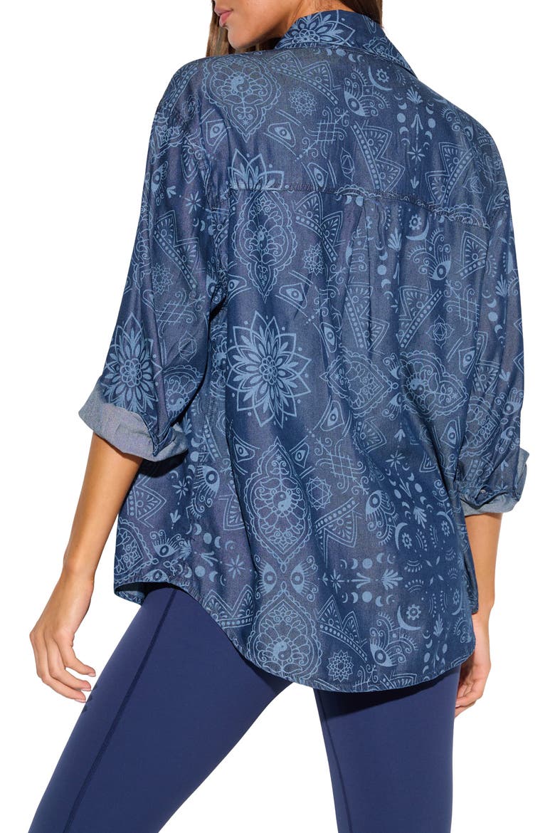 Mandala Spirit Haven Shirt, Alternate, color, INDIGO
