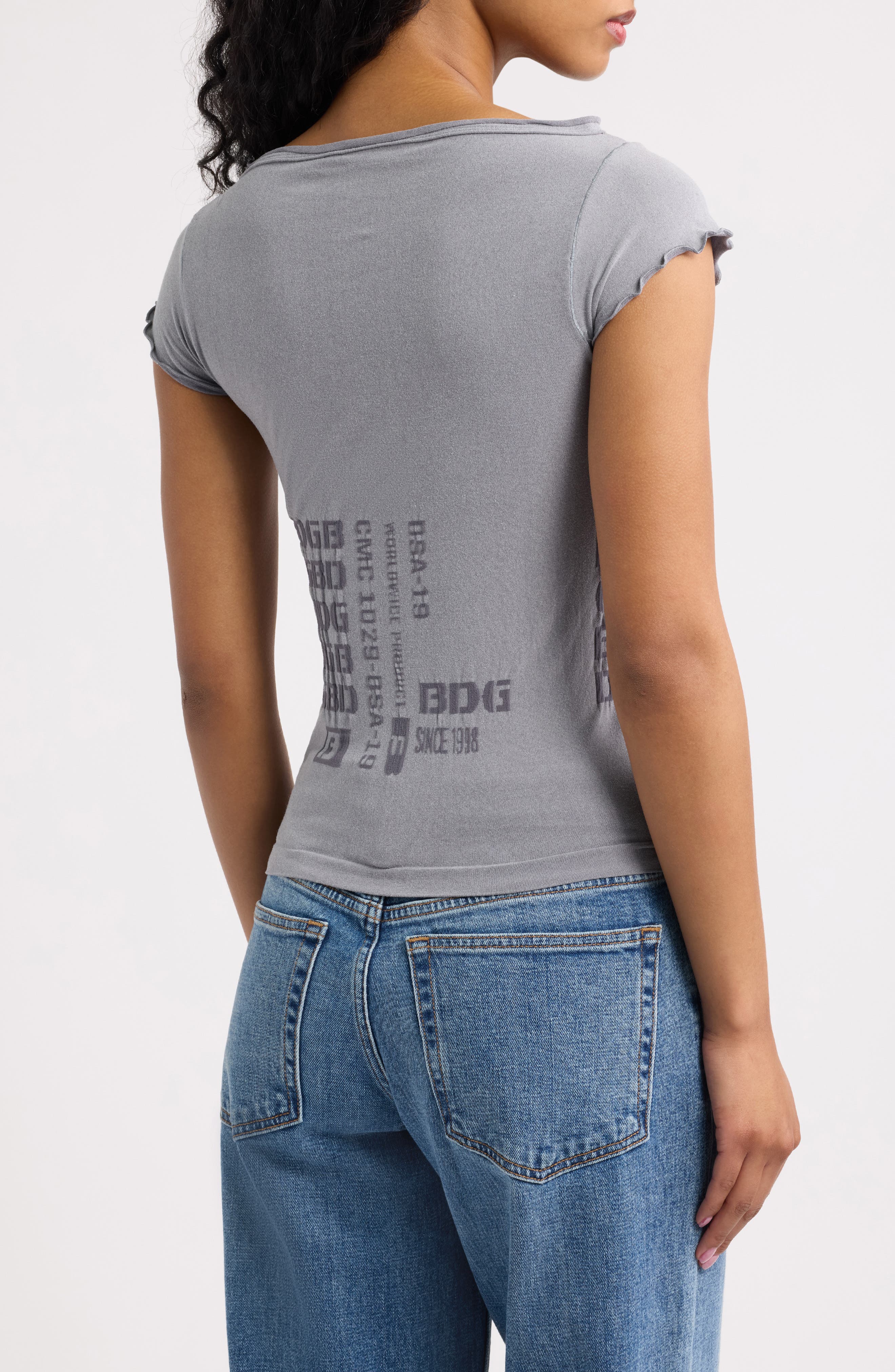 BDG Urban Outfitters Grunge Graphic Seamless Baby Tee (Women) | Nordstrom