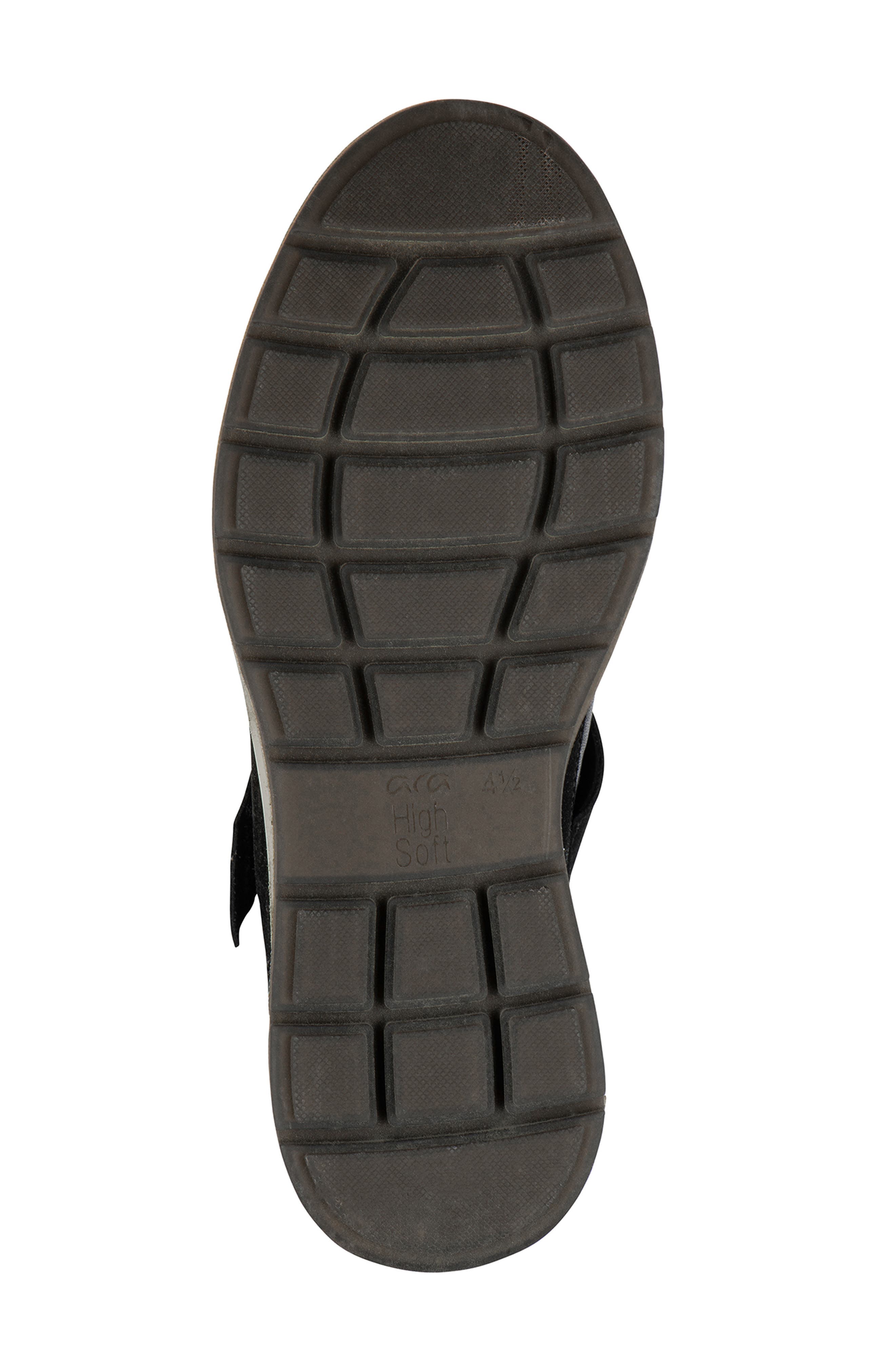 ara Ravenna Mixed Media High Top Sneaker, Alternate, color, Black