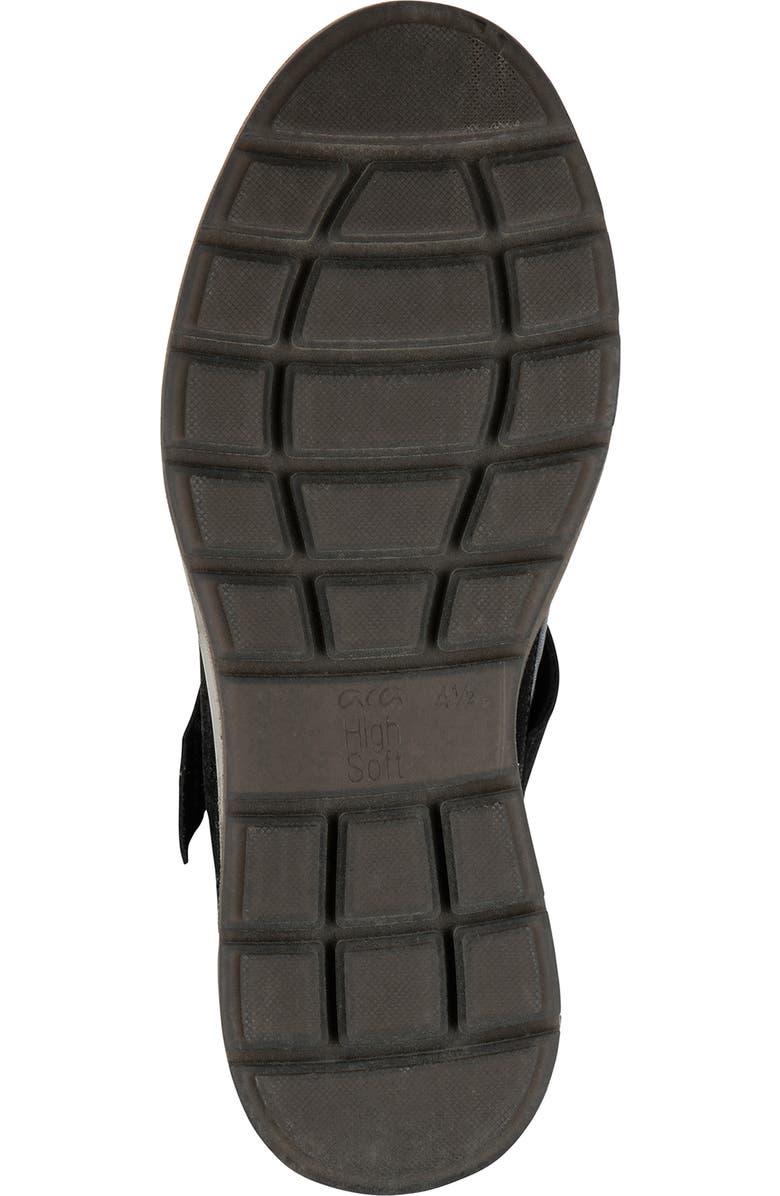 ara Ravenna Mixed Media High Top Sneaker, Alternate, color, Black