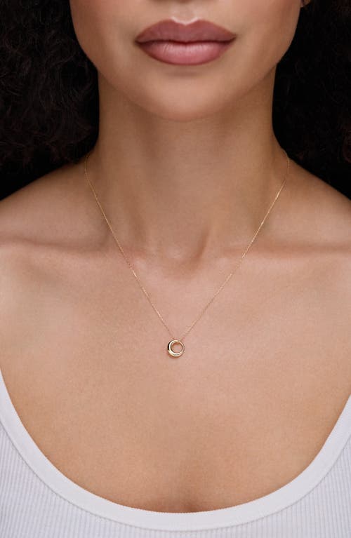 Bony Levy 14k Gold Graduated Circle Pendant Necklace In Gold