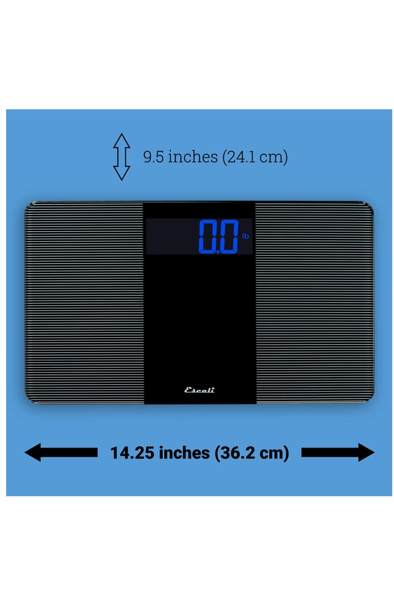 ESCALI Extra Wide Bathroom Scale, Alternate, color, Black/White