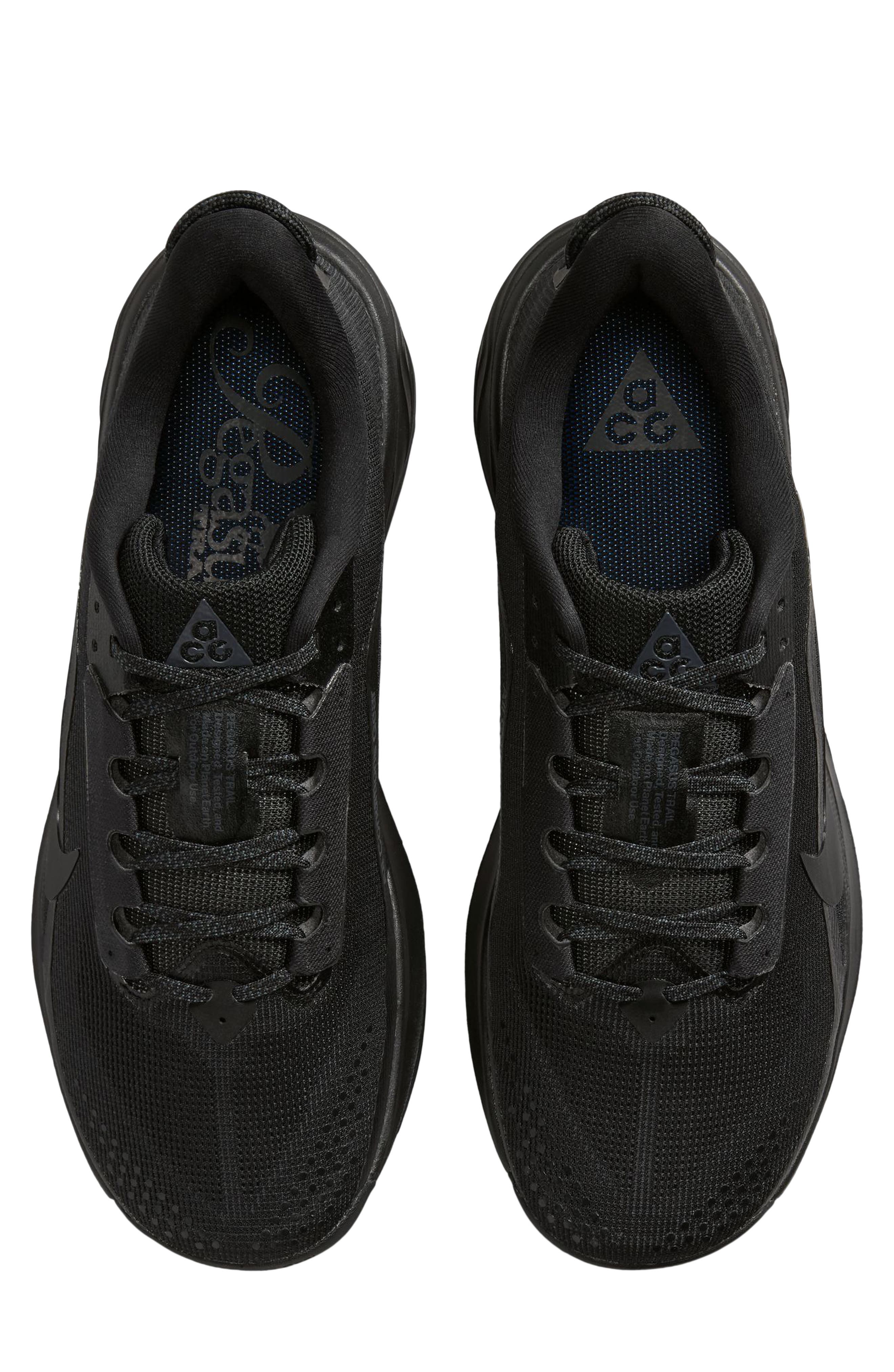 ACG Pegasus Trail Trail Running Shoe, Alternate, color, 002 BLACK/BLACK