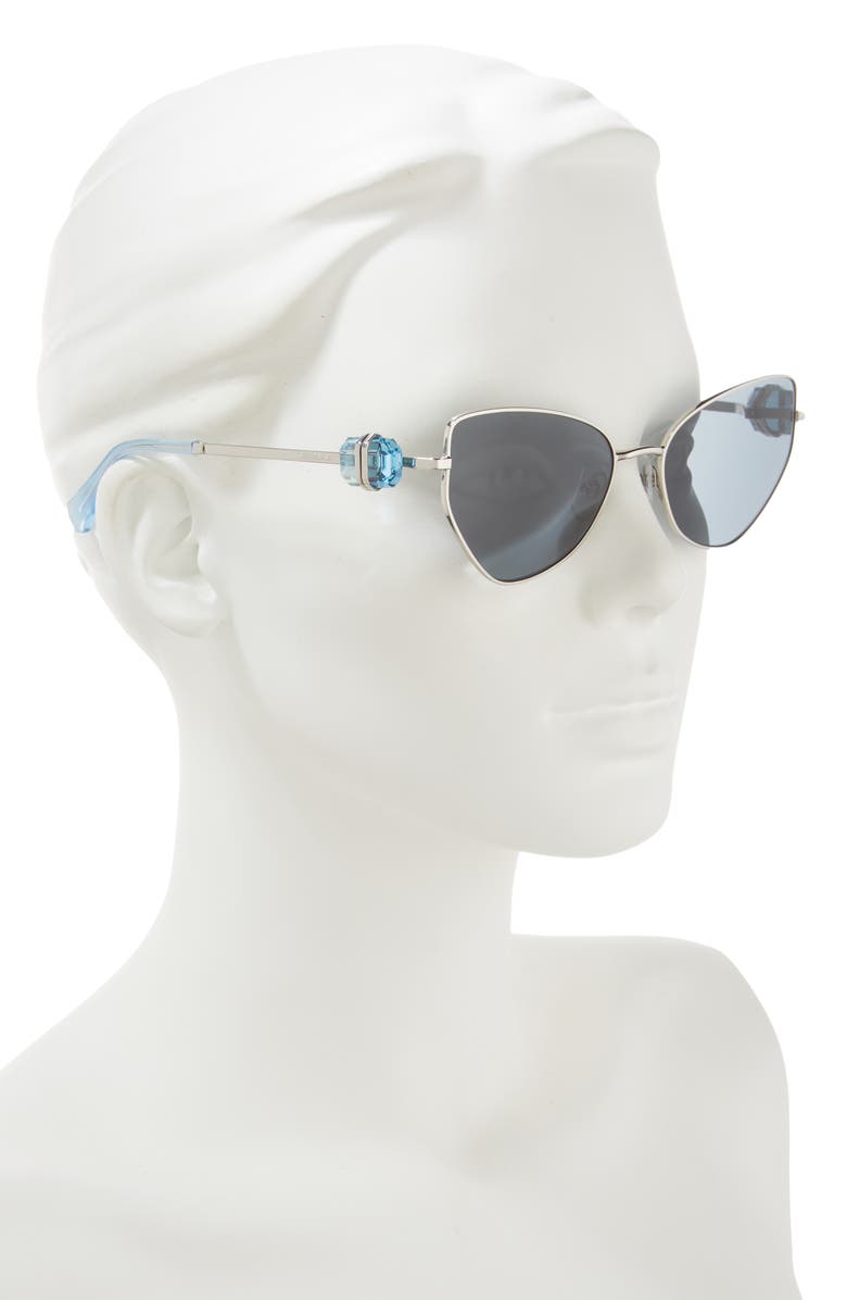 Swarovski 57mm Irregular Butterfly Sunglasses, Alternate, color, 