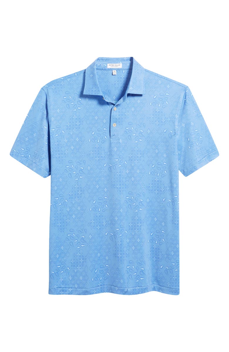 Peter Millar Geometric Paisley Performance Golf Polo, Alternate, color, 