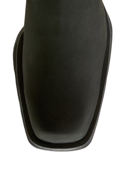 Ariat Midtown Rambler Square Toe Western Chelsea Boot In Matte Black