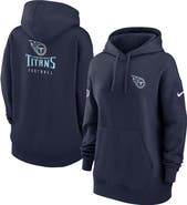 Nike Women's Nike Navy Tennessee Titans 2023 Sideline Club Fleece Pullover Hoodie