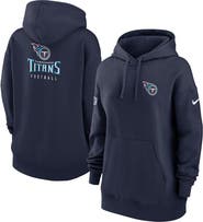 Nike Women's Nike Navy Tennessee Titans 2023 Sideline Club Fleece Pullover Hoodie
