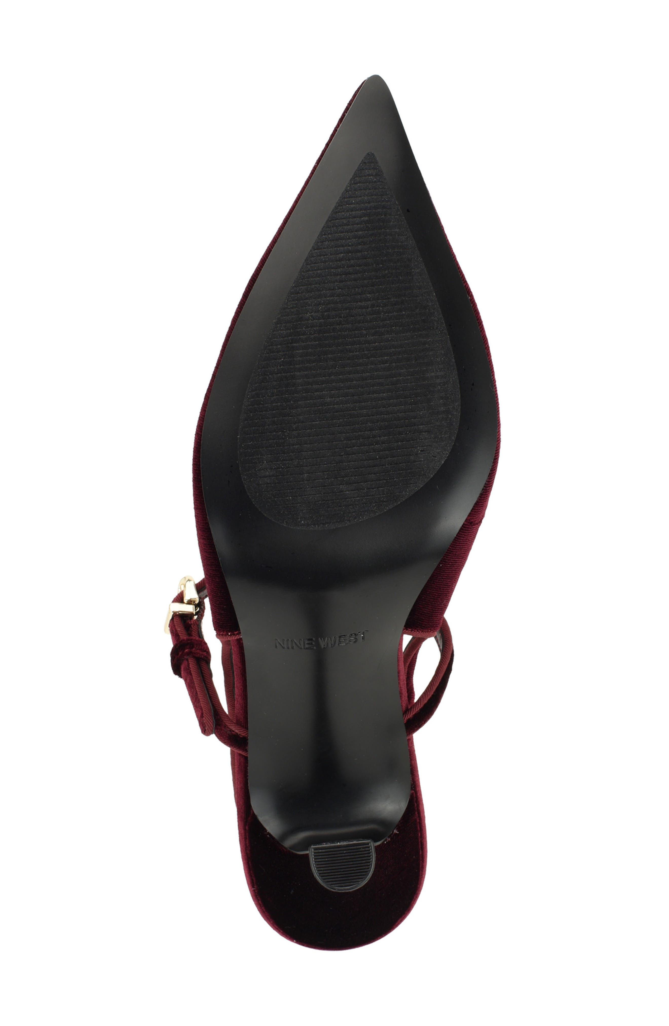 Amelap Pointed Toe Slingback Pump, Alternate, color, DARK RED
