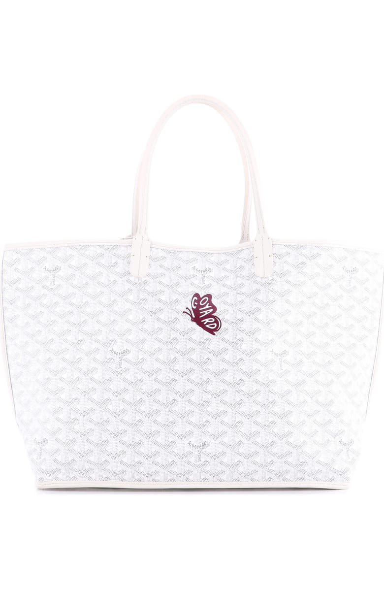 Pre-Owned Goyard Anjou Reversible Tote Printed Coated Canvas PM, Main, color, White