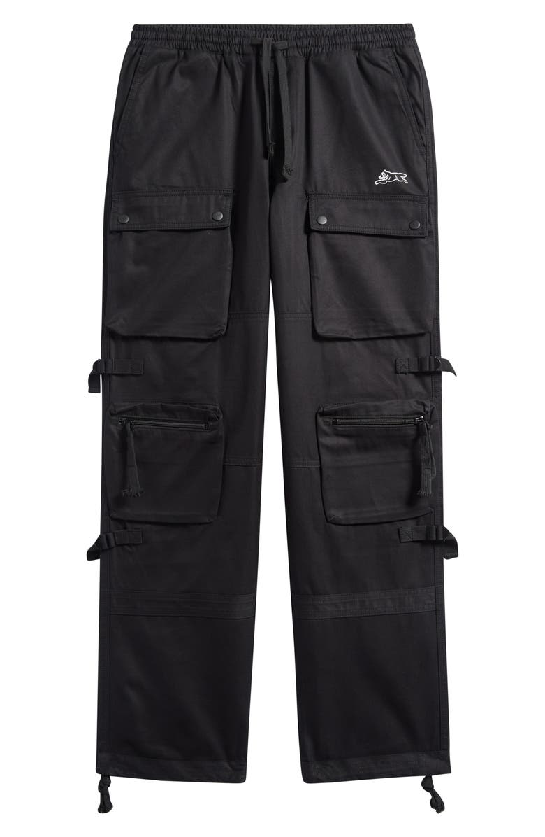 ICECREAM Big Bag Cotton Twill Cargo Pants, Alternate, color, Black