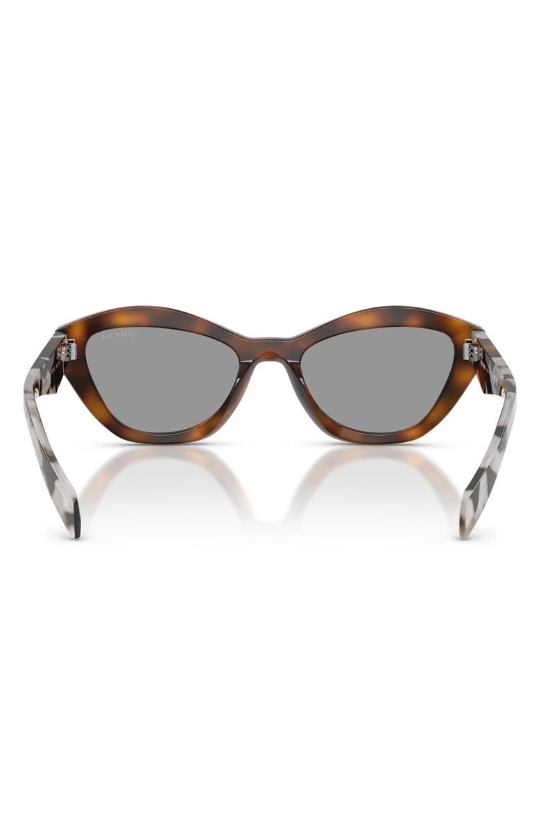 Prada 52mm Butterfly Sunglasses, Alternate, color, Juniper Tortoise / Grey