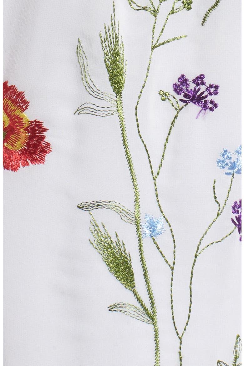 Sheer Embroidered Midi Dress, Alternate, color, WHITE EMBROIDERY FLORAL