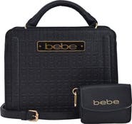 bebe Thea Small Satchel with Card Wallet