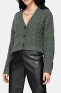 Disturbia Cadmium Pointelle Knit Cardigan