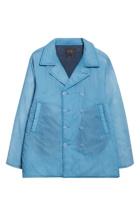 P-Coat Pigment Dyed Nylon Double Breasted Jacket