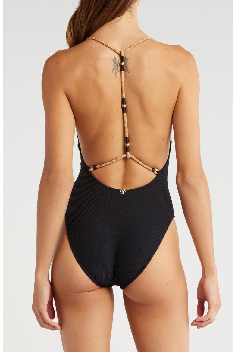 Maiori Layla One-Piece Swimsuit, Alternate, color, BLACK