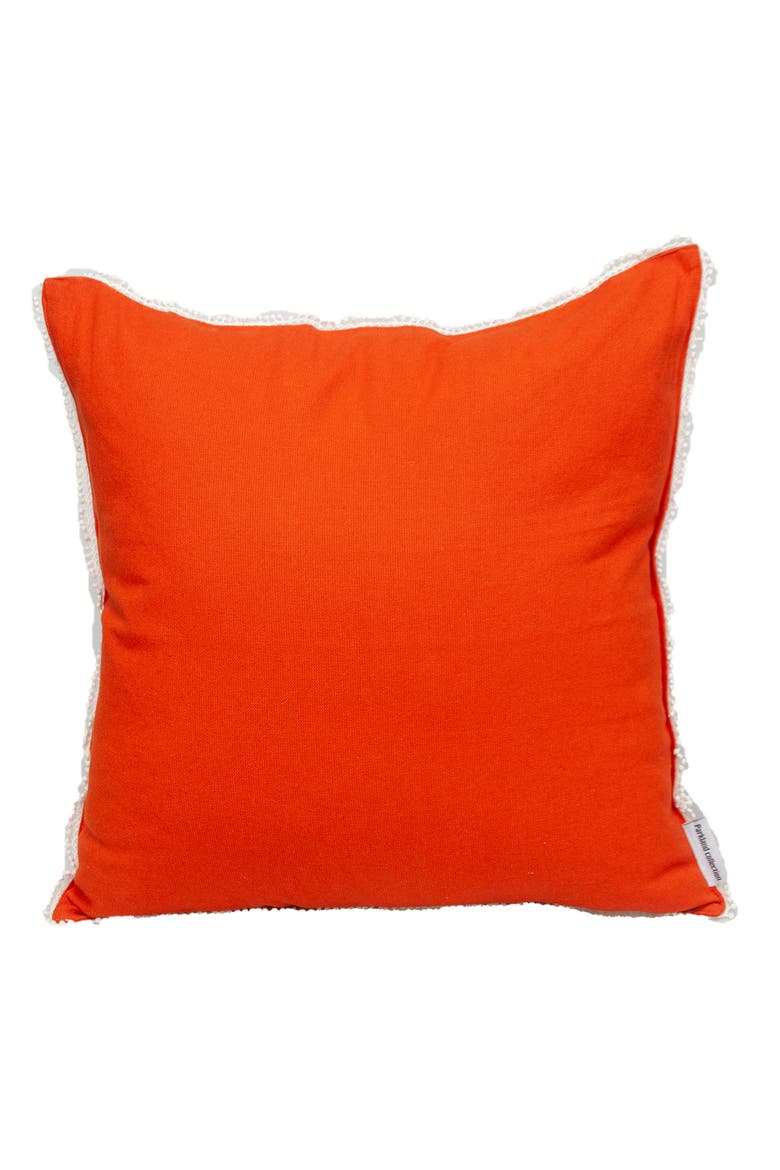 Crochet Dot Throw Pillow, Main, color, ORANGE