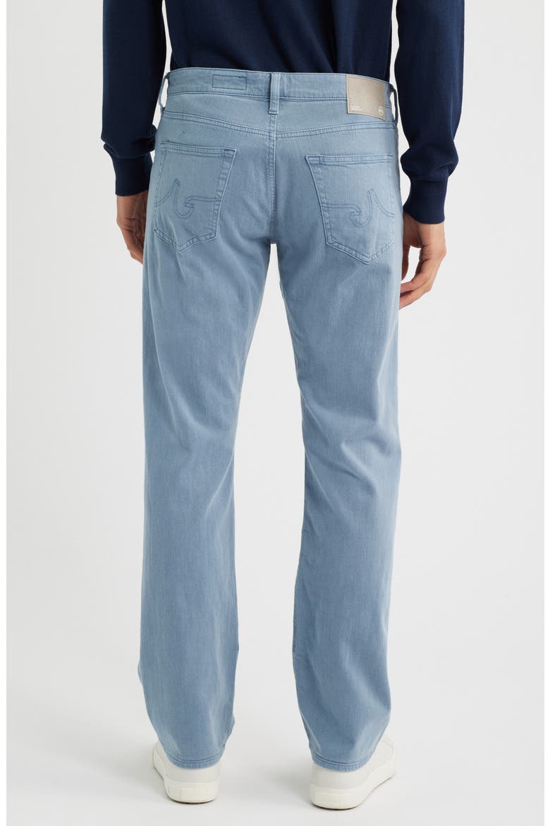 Protégé Classic Straight Leg Cotton & Linen Blend Pants, Alternate, color, SULFUR ASHLINE