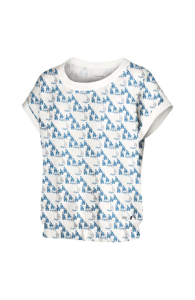 LUSSO Women's Lusso White Los Angeles Dodgers Madge Dolman Tri-Blend T-Shirt, Alternate, color, White