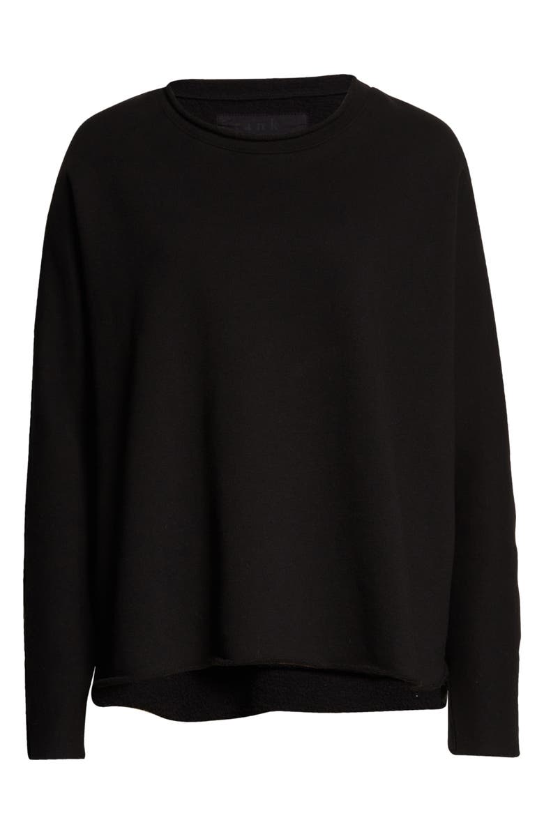Frank & Eileen Anna Long Sleeve Capelet Sweatshirt, Alternate, color, Black