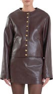 English Factory Faux Leather Jacket