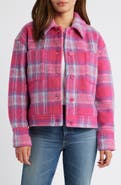 Caslon® Plaid Crop Shacket