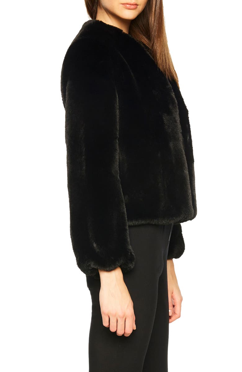 Bardot Evening Faux Fur Jacket, Alternate, color, 
