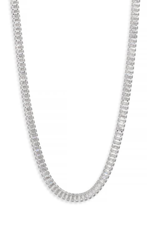 Baguette Cubic Zirconia Necklace