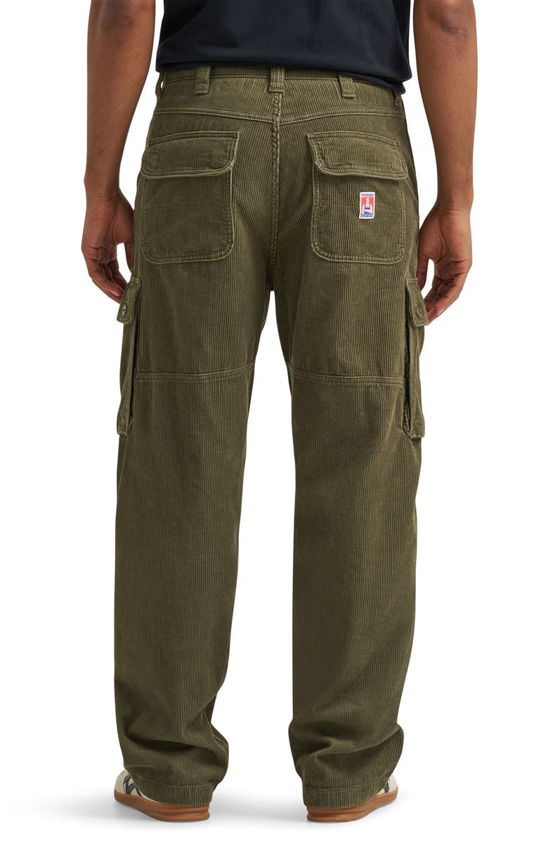 Wrangler Casey Jones Cotton Corduroy Cargo Pants, Alternate, color, Ivy Green