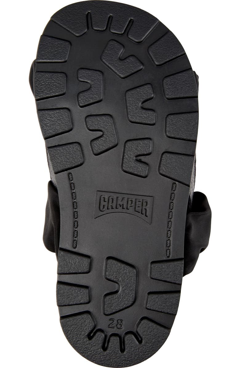 Camper Kids' Brutus Scrunch Slingback Sandal, Alternate, color, Black