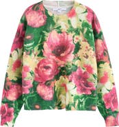 NEXT Floral Print Crewneck Sweater