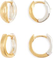 Nordstrom Demi Fine Set of 2 Huggie Hoop Earrings