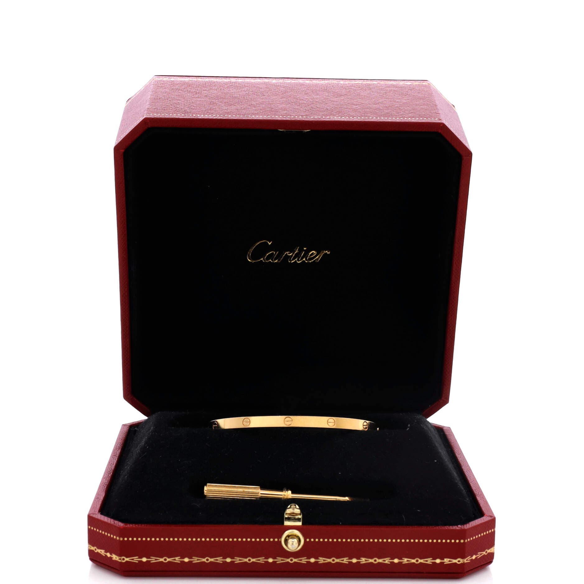 Love Bracelet 18K Yellow Gold Small, Alternate, color, Metallic Gold