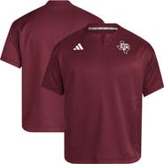 adidas Men's adidas Maroon Texas A&M Aggies Dugout Coaches Adizero Notch Neck Pullover Top