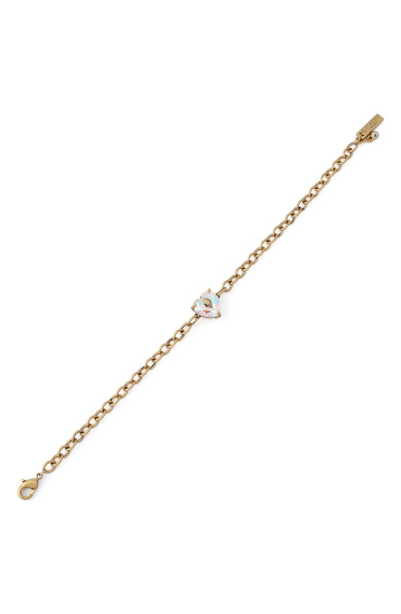 Kurt Geiger London Crystal Heart Bracelet, Alternate, color, Crystal Abalone