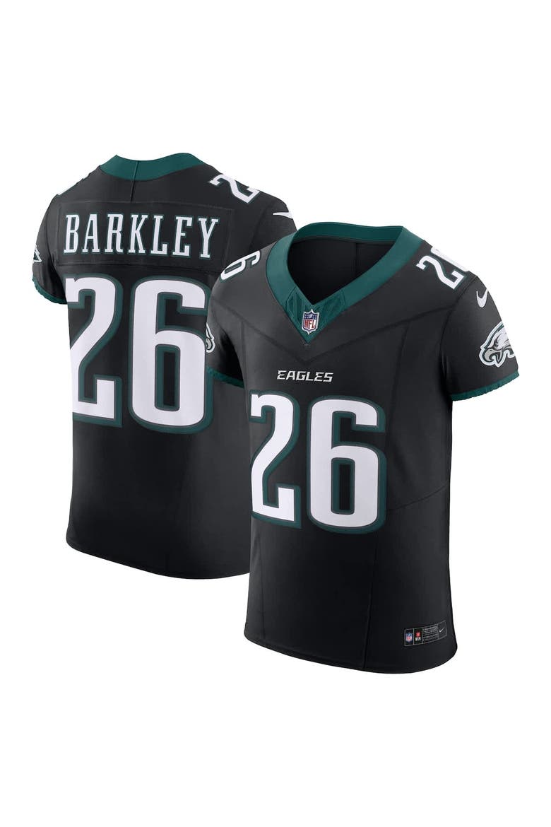 Men's Nike Saquon Barkley Black Philadelphia Eagles Alternate  Vapor F.U.S.E. Elite Jersey, Alternate, color, Black