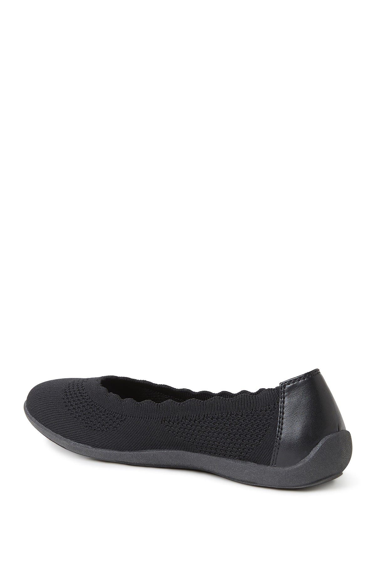 ORIGINAL COMFORT BY DEARFOAMS Misty Scalloped Knit Ballet Flat, Alternate, color, 