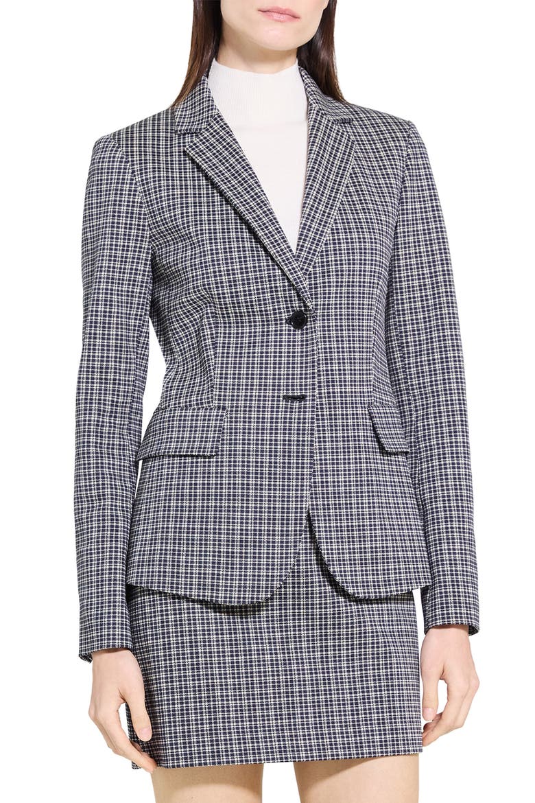 Carissa Plaid Blazer, Alternate, color, ALMOND MULTI