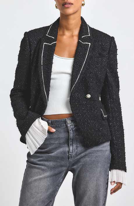 Derek Lam 10 Crosby Estelise Galaxy Tweed Jacket