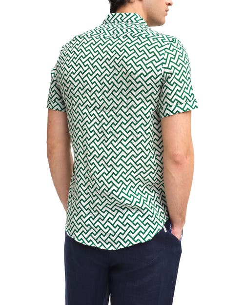 Peninsula Swimwear Battigia Linen Shirt In Green